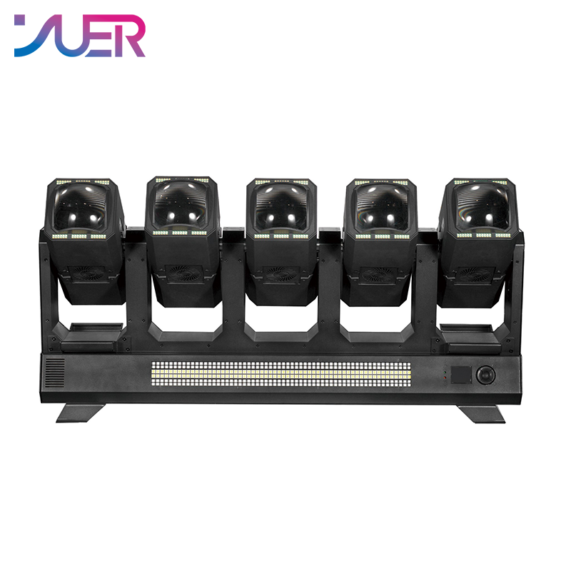 YUER LED 10X80W RGBW 4IN1 Double-sided Electrodeless Beam Light With 360X3W Warm White+360X3W White+Strobe Effect RDM DMX512 For Dj Disco Party Wedding