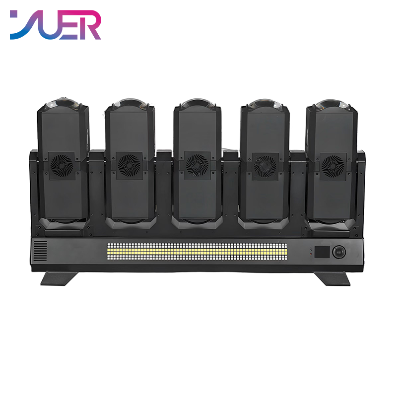 YUER LED 10X80W RGBW 4IN1 Double-sided Electrodeless Beam Light With 360X3W Warm White+360X3W White+Strobe Effect RDM DMX512 For Dj Disco Party Wedding