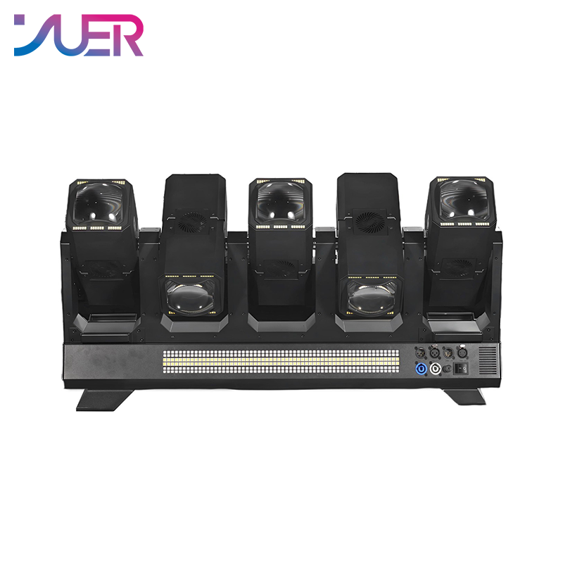 YUER LED 10X80W RGBW 4IN1 Double-sided Electrodeless Beam Light With 360X3W Warm White+360X3W White+Strobe Effect RDM DMX512 For Dj Disco Party Wedding