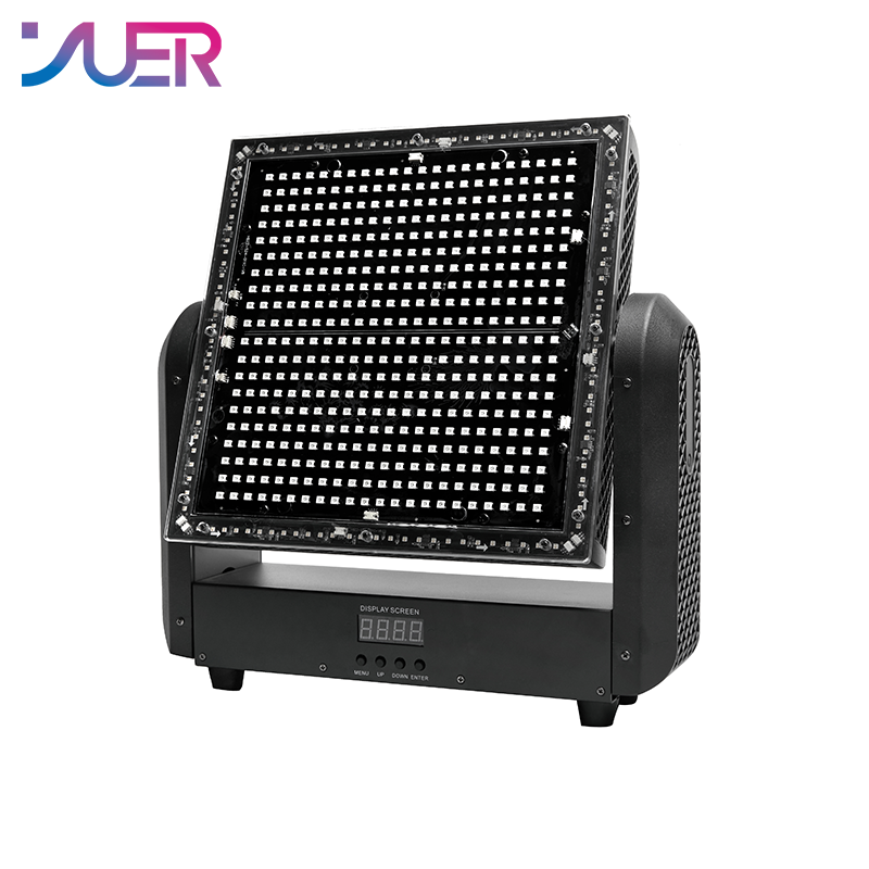 YUER LED 400PCS RGB + 108PCS White and Warm White Moving Head Strobe Light Flash Wash Effects RDM DMX512 For DJ Disco Party Club Bar