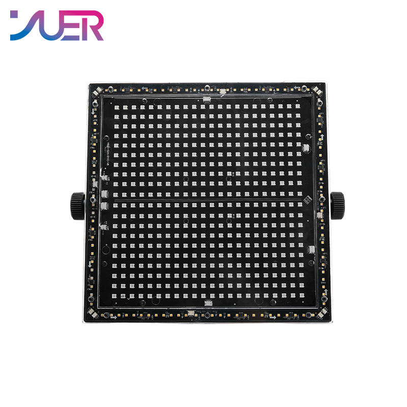 YUER LED 400PCS RGB + 108PCS White and Warm White Strobe Light Flash Voice Control DMX512 For Wedding Party Dj Disco Stage Lighting