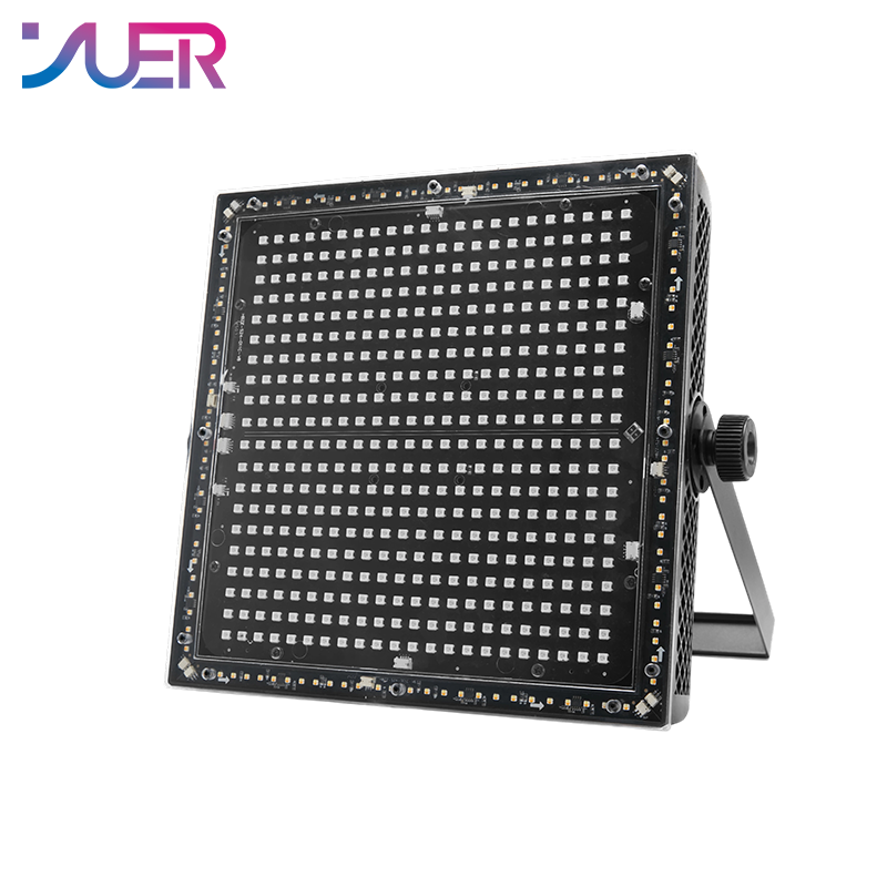 YUER LED 400PCS RGB + 108PCS White and Warm White Strobe Light Flash Voice Control DMX512 For Wedding Party Dj Disco Stage Lighting