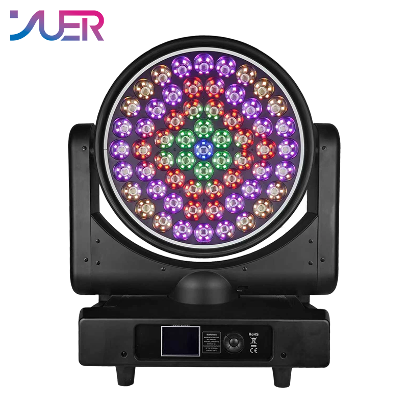 YUER LED 61X30W RGBW 4in1 Moving Head Light With Ring Beam Wash Zoom RDM DMX512 For DJ Disco Party Bar Dance Floor Stage Effect Lighting