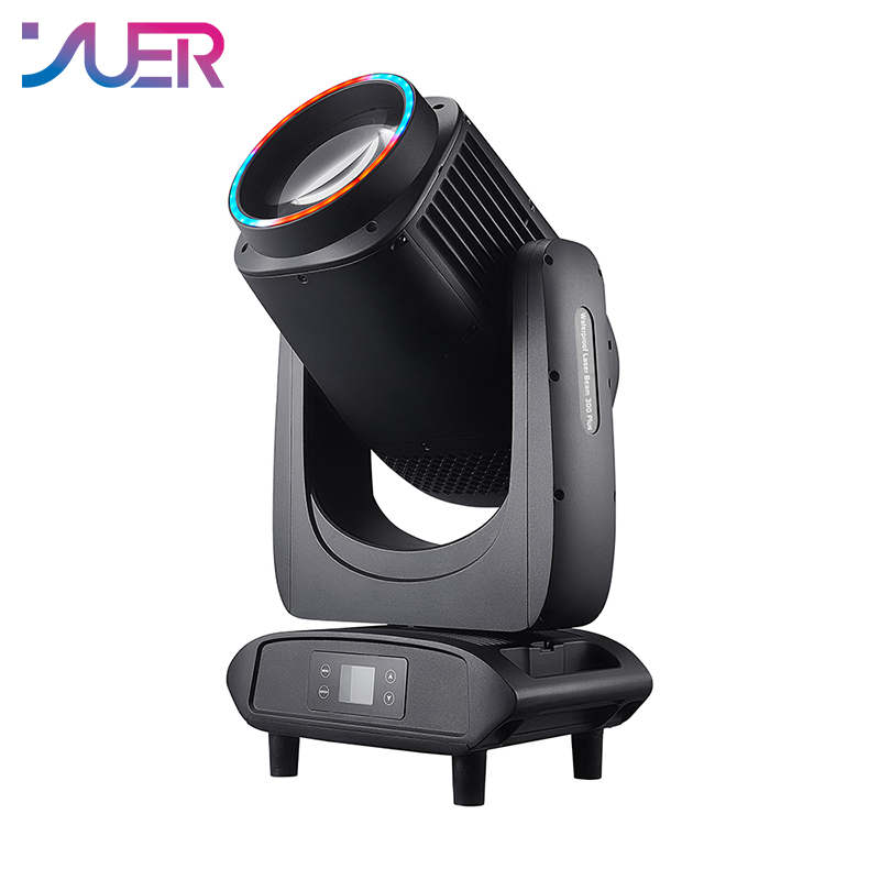 YUER Waterproof IP66 120W LED Beam Spot Zoom Moving Head Light With Ring 8+8+16 Prisms+Rainbow+Atomization Effect DMX512 For Stage Park Church