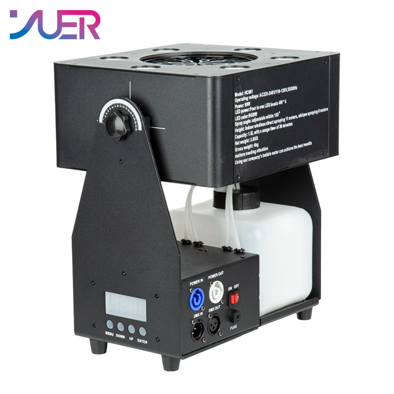 YUER LED RGBW 4in1 Concert Party Stage effect Bubble Machine Remote Control DMX512 For DJ Disco Bar Wedding Club
