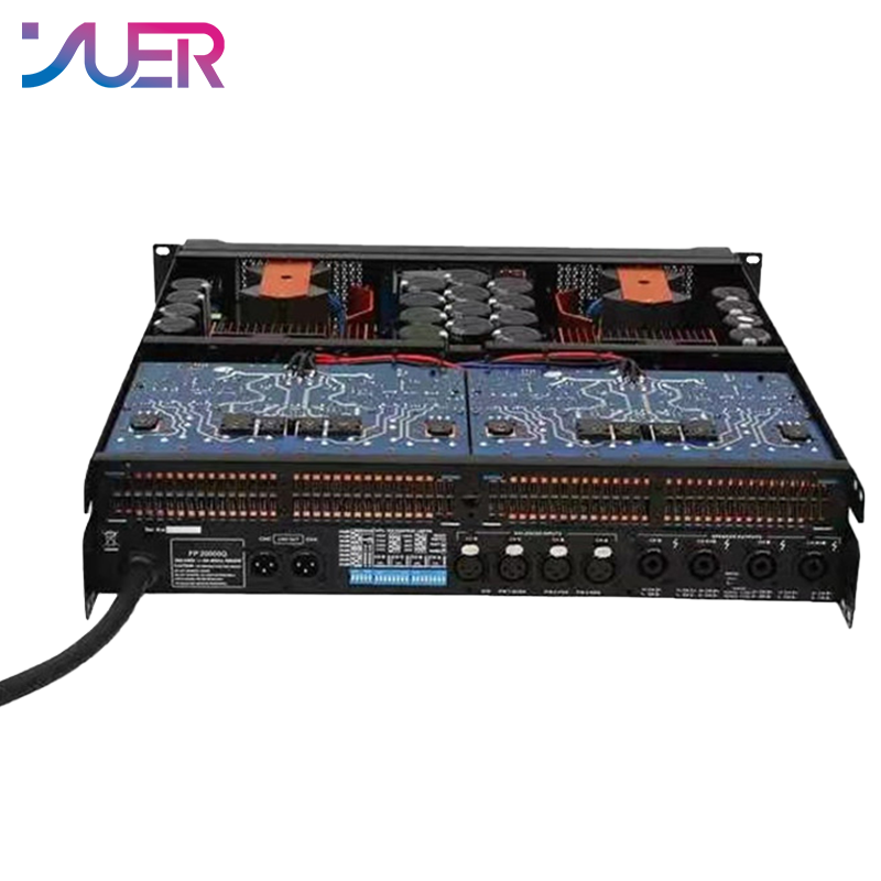 YUER FP20000Q 2Ohms 2500W 4 Channel Amplificatore Line Array MPS Subwoofer Powerful Amplifier Professional Amplificador FP 20000q