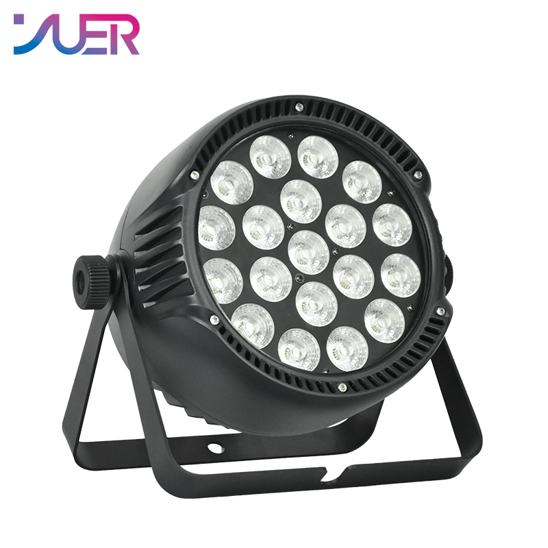 YUER LED Waterproof IP65 19X10W RGBW Par Light With Wash Strobe Effect Voice Control DMX512 For Disco DJ Projector Party Decoration Night Light