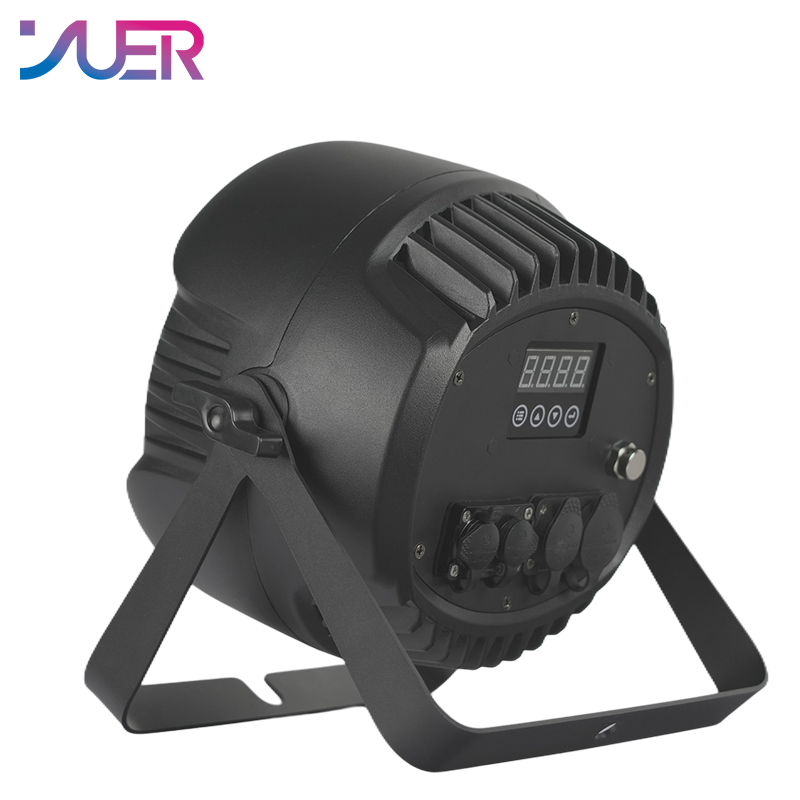 YUER LED Waterproof IP65 54X3W RGB Par Light With Wash Strobe Effect Voice Control DMX512 For Disco DJ Projector Party Decoration Night Light