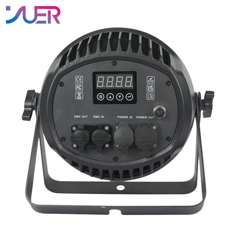 YUER LED Waterproof IP65 19X10W RGBW Par Light With Wash Strobe Effect Voice Control DMX512 For Disco DJ Projector Party Decoration Night Light