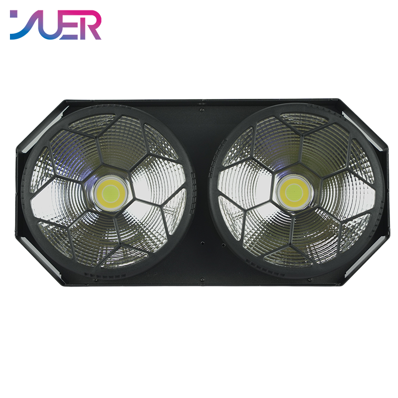 YUER Standard Edition 2Eyes 2x100W White+Warm White 2IN1 LED COB Blinder Light Cool and Warm White For DJ Party Stage Effect Lighting