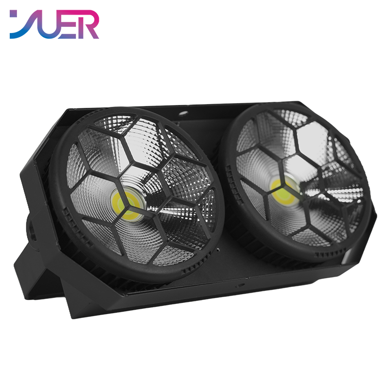 YUER Standard Edition 2Eyes 2x100W White+Warm White 2IN1 LED COB Blinder Light Cool and Warm White For DJ Party Stage Effect Lighting