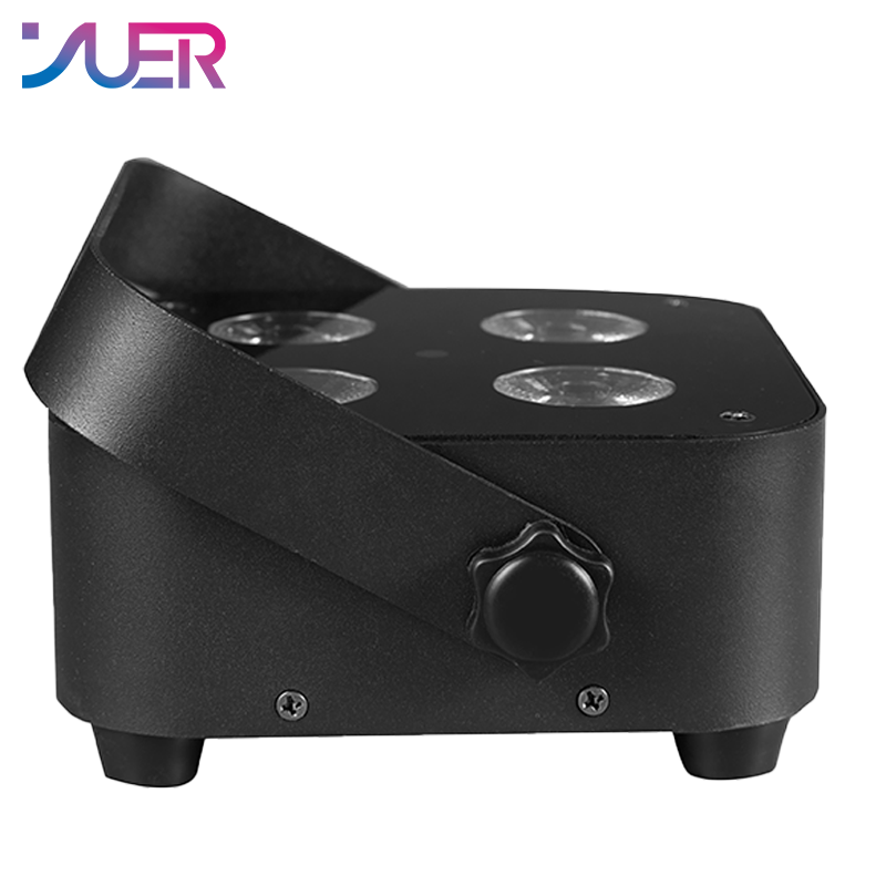 YUER Battery LED Par Light 4X15W RGBWA UV 6IN1 DMX512 Control DJ Party Disco Wedding KTV Battery Stage Light