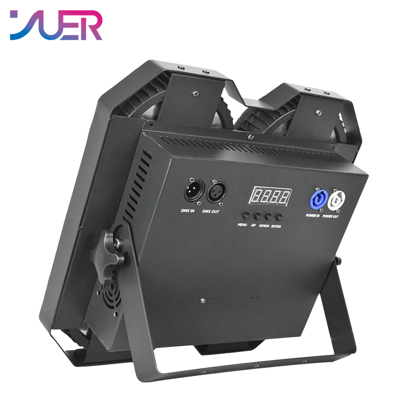 YUER NEW 4Eyes 4X50W White+Warm White 2IN1 LED COB Blinder Light Cool and Warm White For DJ Party Stage Effect Lighting