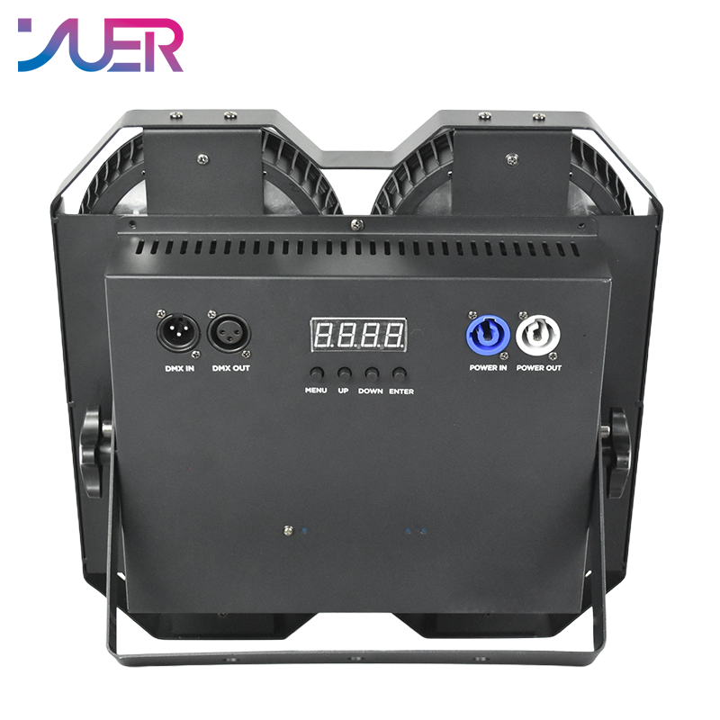 YUER NEW 4Eyes 4X50W White+Warm White 2IN1 LED COB Blinder Light Cool and Warm White For DJ Party Stage Effect Lighting
