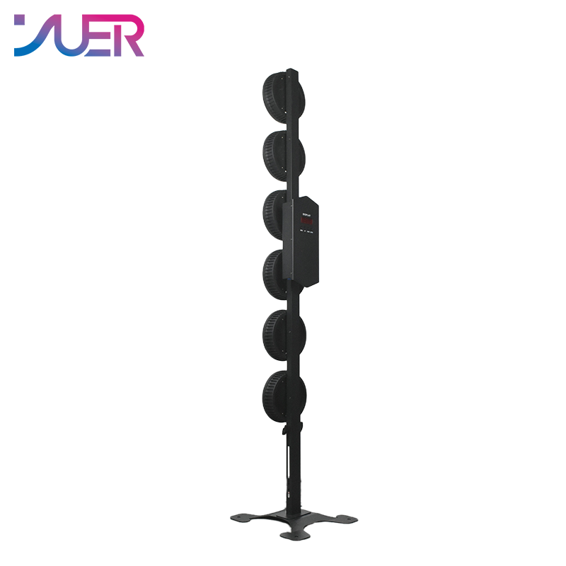 YUER NEW 6 Eyes 6X50W COB + RGB Flood Blinder Light Adjustable Telescopic For DJ Stage Lighting Effect Disco Bar Wedding Party