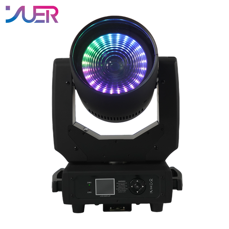 YUER Copy Martin LED 150W RGBL Moving Head Back Ground Light Wash Zoom LCD DMX512 For wedding DJ Party Effect Lights