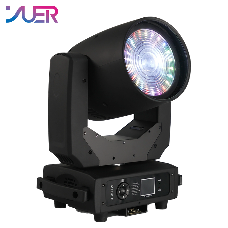 YUER Copy Martin LED 150W RGBL Moving Head Back Ground Light Wash Zoom LCD DMX512 For wedding DJ Party Effect Lights