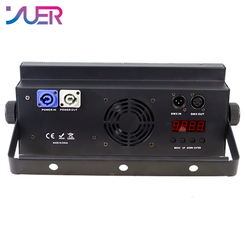 YUER Upgraded Version 2X100w COB Cool White+Warm White Audience Light With Ring Flash Effect PWM Strobe DMX512 Sound control For DJ Disco Party