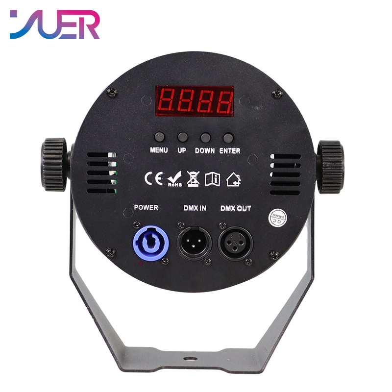 YUER LED 60W COB Par Light 2200K+RGB Beads Wall Wash Effect DMX512 For DJ disco Wedding Birthday party Club Stage Lighting