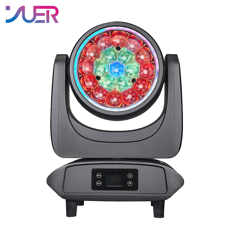 YUER Copy Martin Waterproof IP65 LED 19X40W RGBW 4IN1 +114PCS LED Beads Moving Head Light With Ring Wash Zoom Storbe effect RDM DMX512 For Stage Effect Equipmen