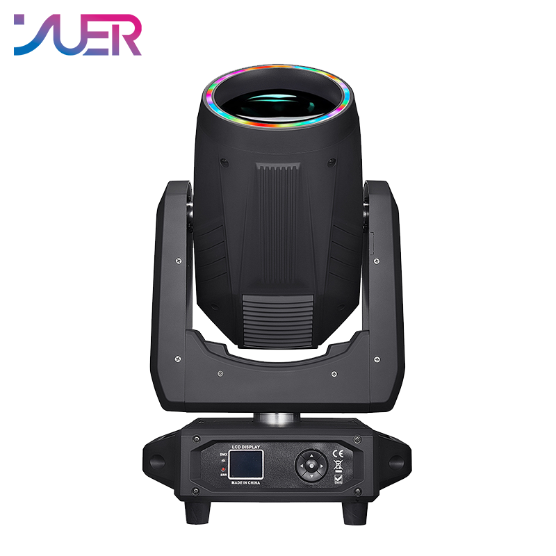 YUER Upgraded version LED 380W Moving Head Beam Light With Ring 12+48 Prisms Atomization Rainbow Effect RDM DMX512 For Stage Light Disco Dj Bar