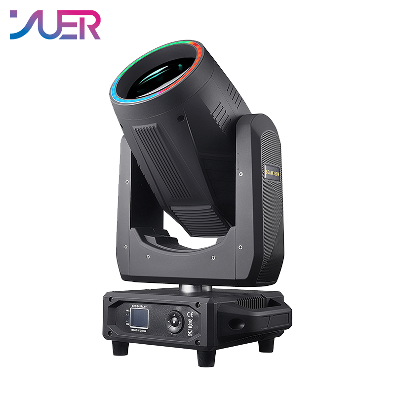 YUER Upgraded version LED 380W Moving Head Beam Light With Ring 12+48 Prisms Atomization Rainbow Effect RDM DMX512 For Stage Light Disco Dj Bar