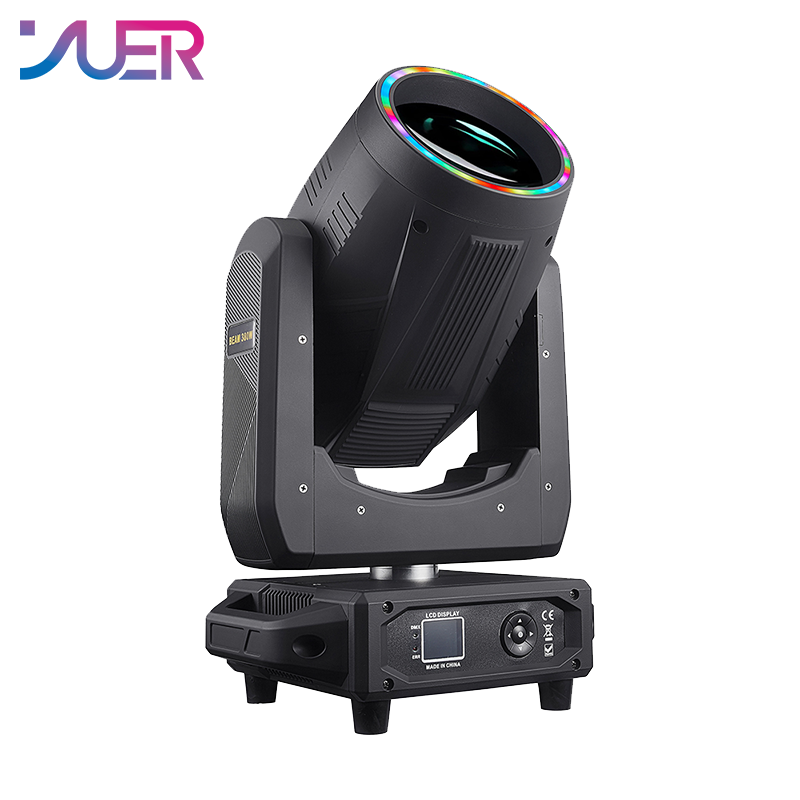 YUER Upgraded version LED 380W Moving Head Beam Light With Ring 12+48 Prisms Atomization Rainbow Effect RDM DMX512 For Stage Light Disco Dj Bar