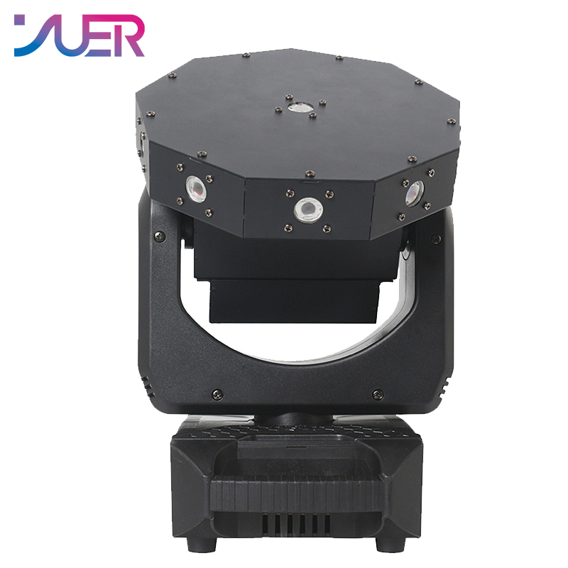 YUER NEW LED 1X50MW Green +9x150MW Red Moving Head Laser Light Z-axis With Stepless Rotation Voice Control Master-slave DMX512 For DJ Disco Party Bar Club Wedding