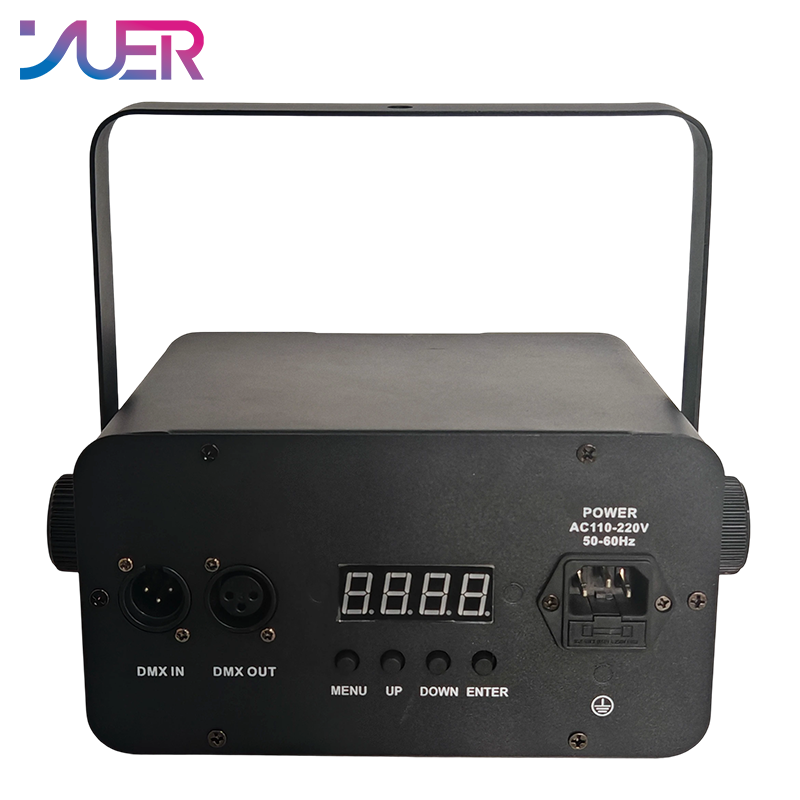 YUER LED 2X50W RGB/Gold/White + Warm White +8pcs RGB Audience Light Voice Control DMX512 For DJ Disco Dance Bar Professional Laser Light
