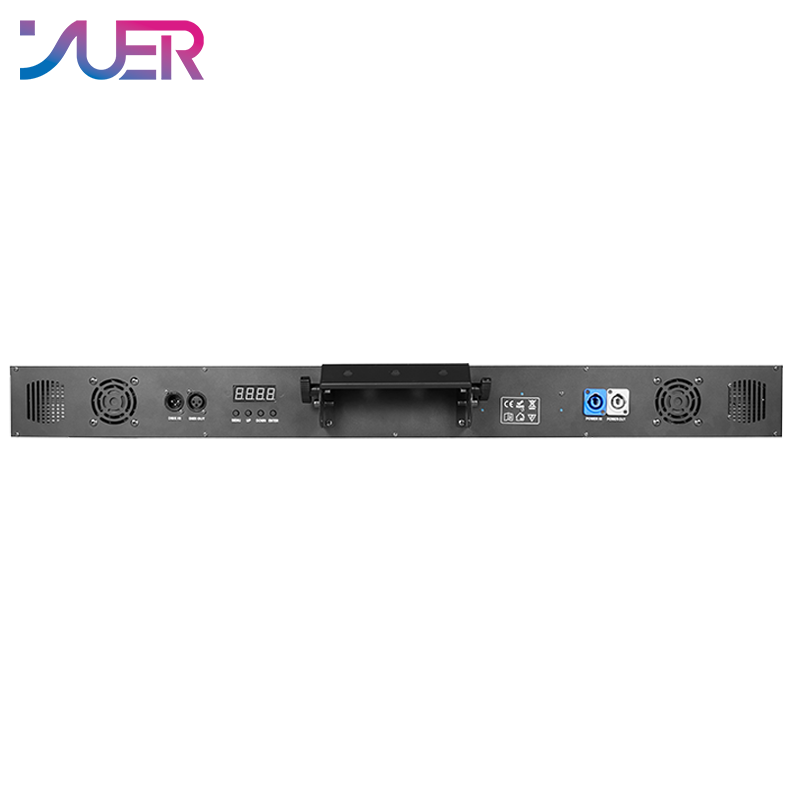 YUER LED 6X40W COB Wall Washer Light With Fill Light 112X0.2W Voice Control DMX For DJ Club Disco Party Dance Floor