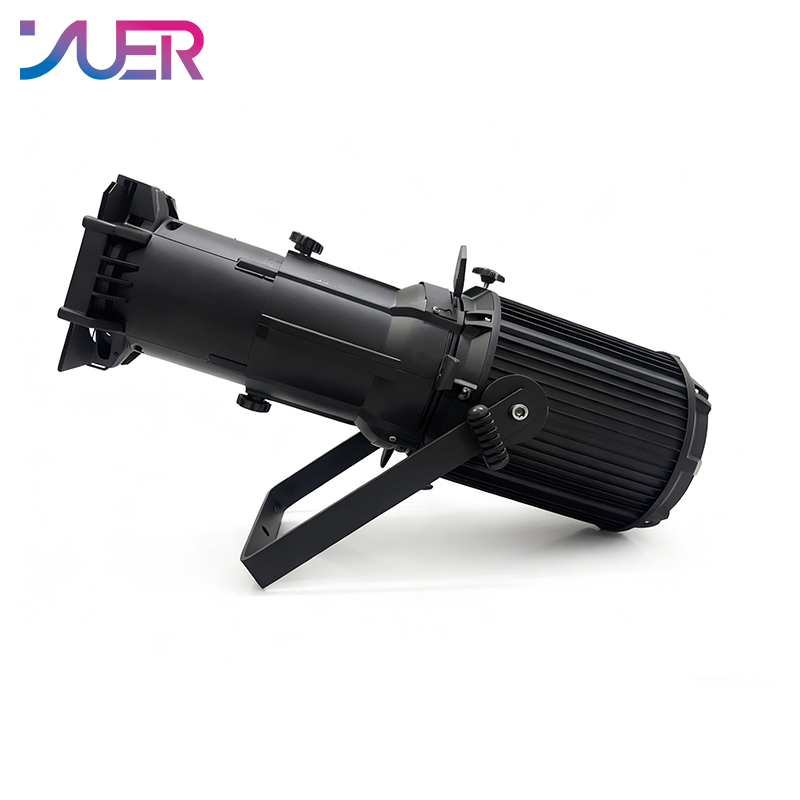 YUER 200W Zoom LED Profile Spot Light Professional 3200K/5600K 2IN1 DMX512 Follow Logo Projector For Party Stage DJ Show