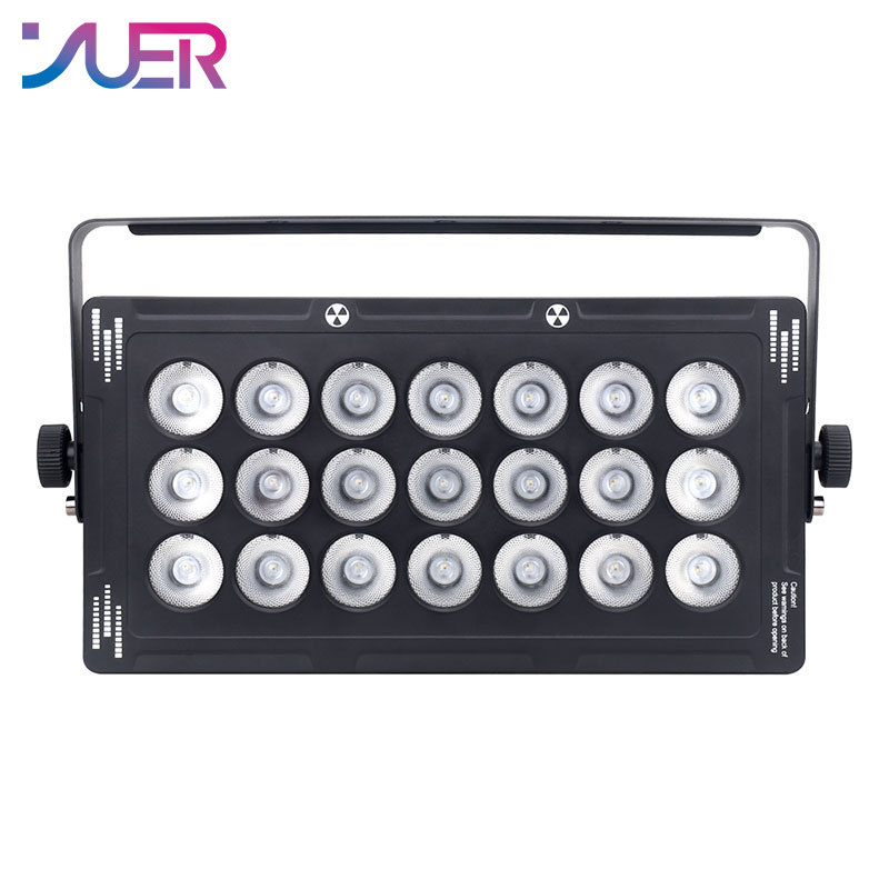 YUER 21X15W RGBW 4 in 1 LED Flood Wash Lights DMX512 Stage Light Party Wedding DJ Disco