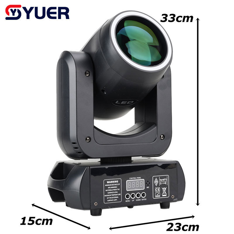 YUER NEW Mold 150W LED With Ring Beam Spot Moving Head Light With 18 Rotating Prism Rainbow Effect DMX Disco Party CLub Stage Lights