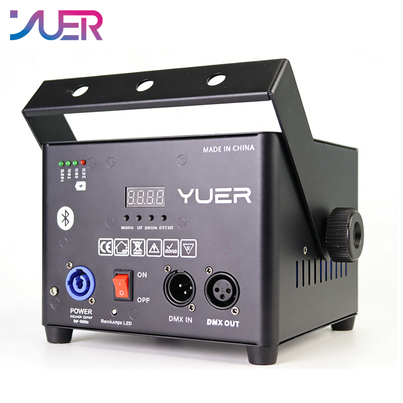 YUER 6W RGB Animation Laser Light Built-in battery With Bluetooth APP Control Pattern Stage Light DMX512 For DJ Disco Wedding Bar Stage Effect