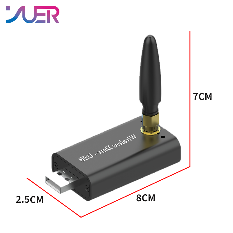 YUER USB Interface Wireless DMX Transmitter Includes Freestyler Software For Any Model DMX512 Stage Lighting Par Light Moving Head Light Beam Light