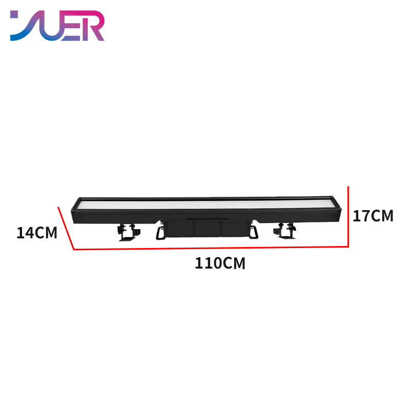 YUER IP67 Waterproof 672x0.3W RGB+112x3W White Long Strip Strobe Light Racing Fash Misting Effect ACEM DMX Channel RDM For DJ Disco Party Wedding Dance Floor Music