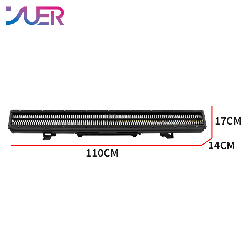 YUER IP65 Waterproof 576x0.5W RGB +288x0.5w White Long Strip With Stick Style Flicker Wash Point Control Effect ADJ DMX Chanels RDM For DJ Disco Party Wedding Club