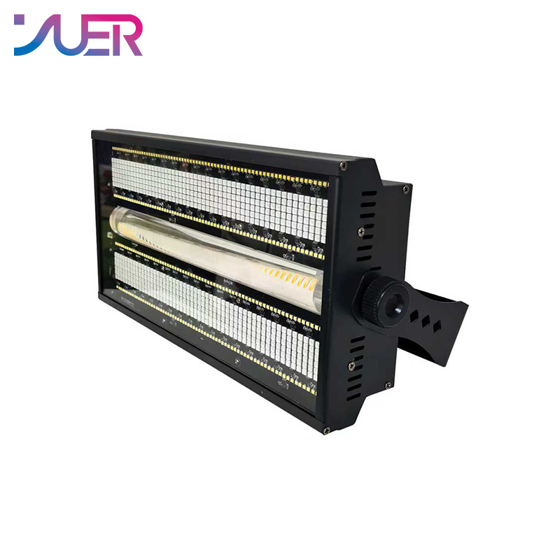 YUER 72+32+8 Segment LED RGB+W Strobe Light Wash Effect Copy Roxx Effect DMX512 Sound Control For DJ Disco Party Bar Club Wedding Stage Lighting
