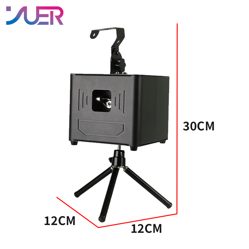 YUER Mini 1W 2W RGB Battery Animation Laser Light With Stand DMX512 APP Control For DJ Disco Party Bar Club Wedding Stage Lighting