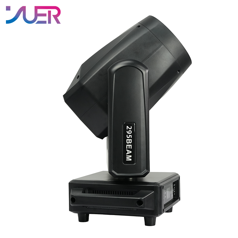 YUER 295W Bulb Moving Head Light With Ring Double Prisms 8+16+24 Prisms Rainbow Frost Effect DMX512 Control For DJ Disco Party Bar Club Wedding Stage Lighting