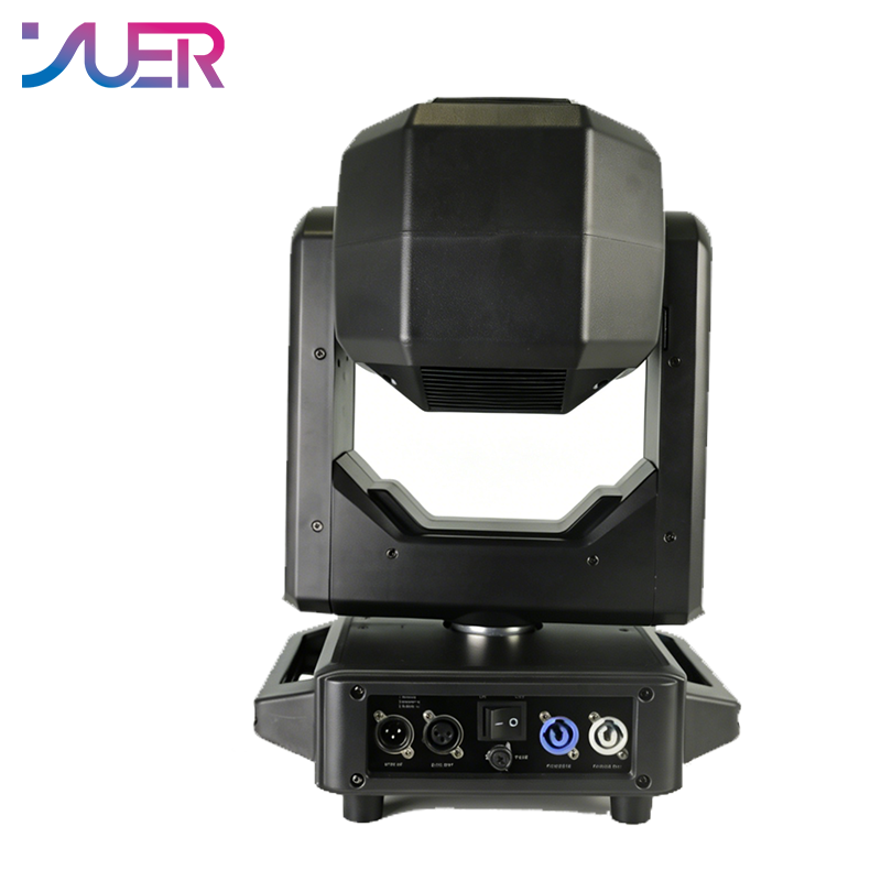 YUER 295W Bulb Moving Head Light With Ring Double Prisms 8+16+24 Prisms Rainbow Frost Effect DMX512 Control For DJ Disco Party Bar Club Wedding Stage Lighting