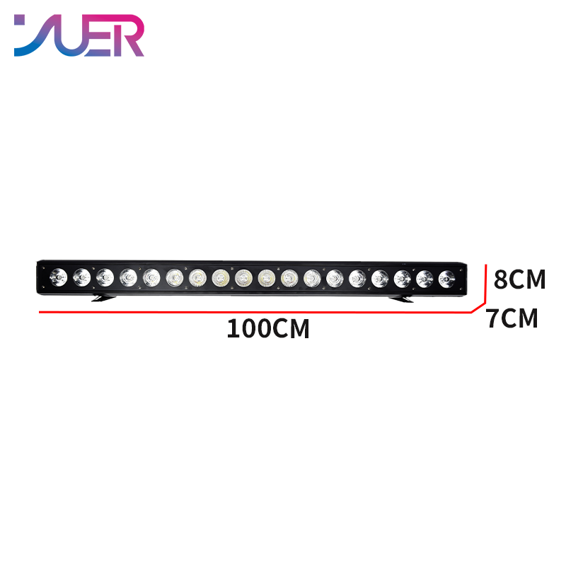 YUER 18x10W RGBW 4in1 LED Wall Washer Light Point Control Wash Effect DMX512 Sound For DJ Disco Party Bar Club Wedding Stage Lighting