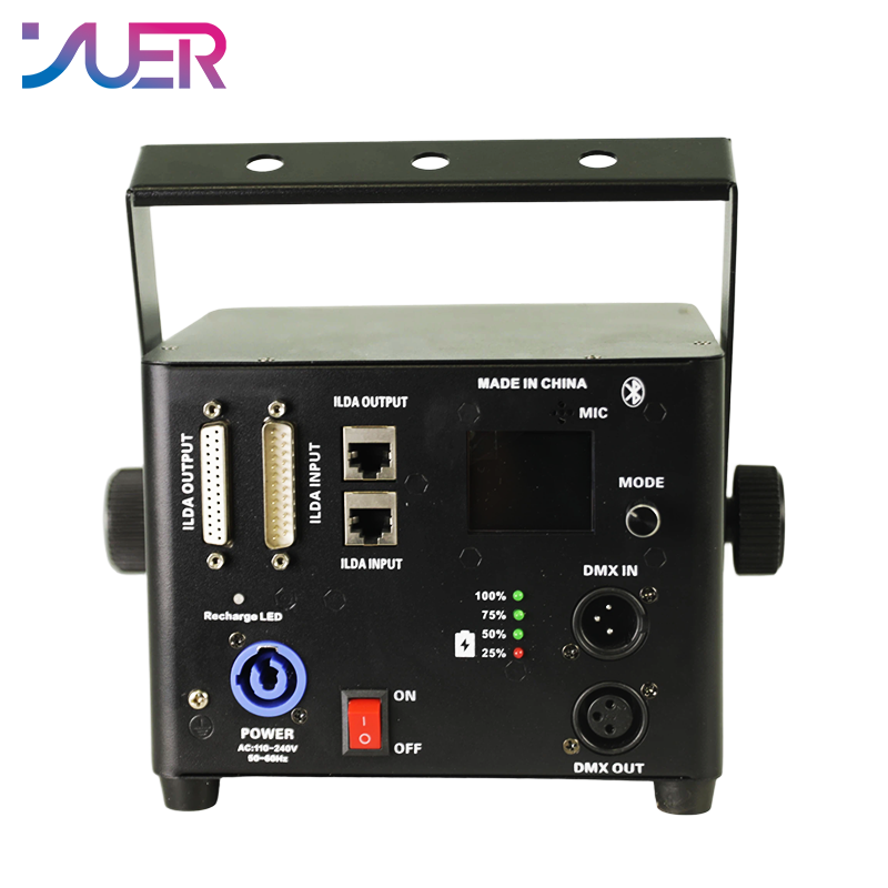 YUER 5W 6W RGB Animation Battery Laser Light With Bluetooth APP ILDA Control Pattern Effect For DJ Disco Party Bar Club Wedding Stage Lighting
