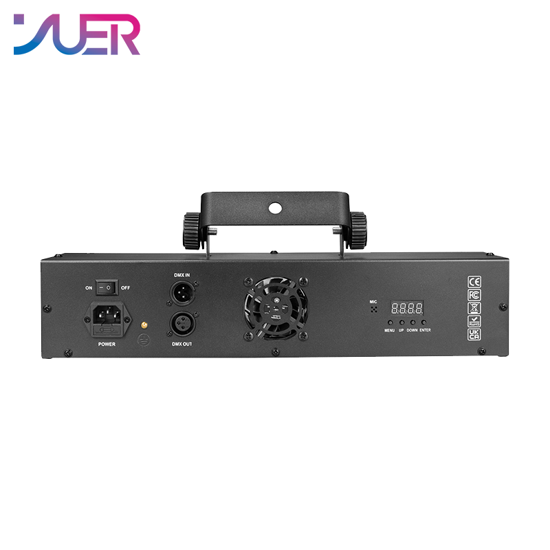 YUER 3x3W RGB +4Pcs 3x3W White/UV +64x0.3W 5050 LED Bracket Light Wash Magic Ball Effect DMX512 Remote Control For DJ Disco Party Bar Club Wedding Stage Lighting