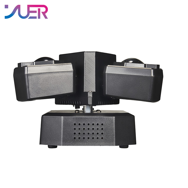 YUER™ 3x3W Red +3x3W Green +3x3W Blue +3x3W White +3x10W Golden Strobe +Green Laser Dynamic 3-Arm Light Beam Laser Strobe Effect DMX512 For DJ Disco Party Bar Club Wedding Stage Lighting