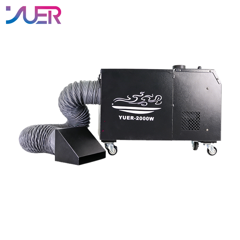 YUER New MINI 2000W Water Mist Machine Fog machine Stage Special Effects Equipment DMX512 For DJ Disco Party Bar Club Wedding Stage Lighting
