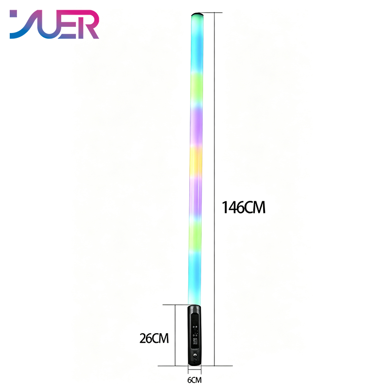 YUER IP65 Waterproof 28W Pixel Tube Wireless DMX512 APP Remote Control For DJ Disco Party Bar Club Wedding Stage Lighting