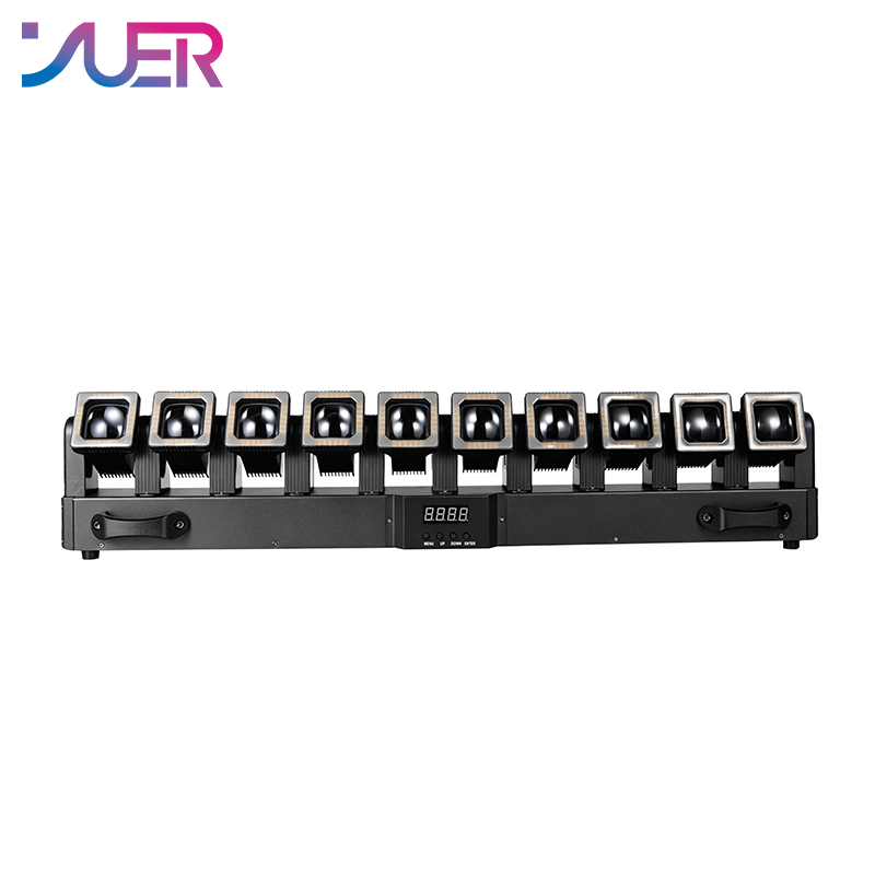 YUER 10x40W RGBW 4in1 +240x0.5w White +240x0.5w Gold Swing Moving Head Light Beam Effect DMX512 Sound Control For DJ Disco Party Bar Club Wedding Stage Lighting