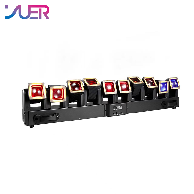 YUER 10x40W RGBW 4in1 +240x0.5w White +240x0.5w Gold Swing Moving Head Light Beam Effect DMX512 Sound Control For DJ Disco Party Bar Club Wedding Stage Lighting