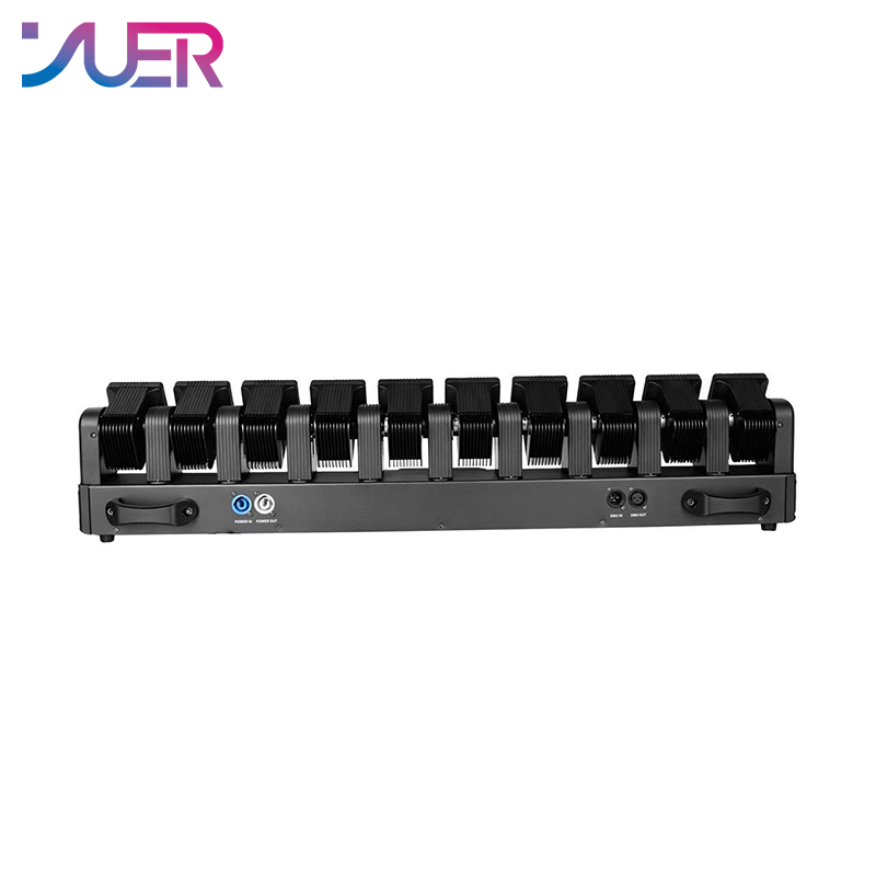 YUER 10x40W RGBW 4in1 +240x0.5w White +240x0.5w Gold Swing Moving Head Light Beam Effect DMX512 Sound Control For DJ Disco Party Bar Club Wedding Stage Lighting